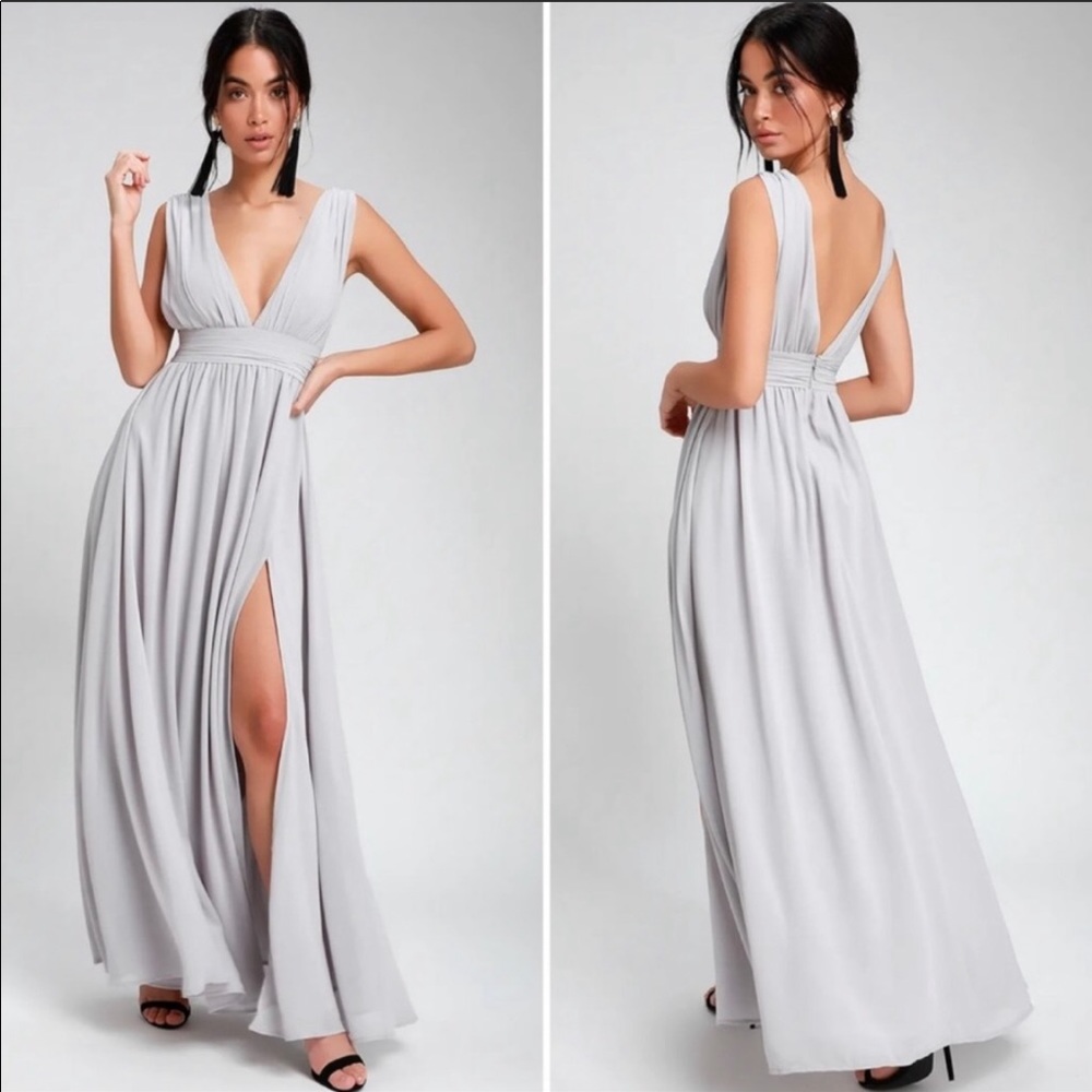 Lulus heavenly hues light grey